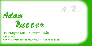 adam mutter business card